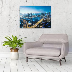 Tablou - Rețeaua orașului (70x50 cm)