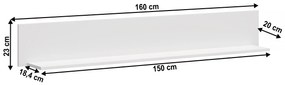 Raft 160 cm Otis (alb). 1065242
