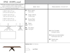 Masa eleganta design LUX STYLE 300x120cm