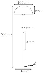 Lampadar Lucide 45796/01/35 SIEMON 1xE27/40W/230V albastru