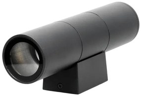 Aplică de exterior 2xGU10/35W/230V IP54 negru rotund