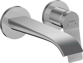 Baterie lavoar incastrata Hansgrohe Vivenis cu pipa 19.2 cm crom lucios fara corp ingropat