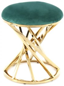 Puf/ Taburet tapitat Wesley verde