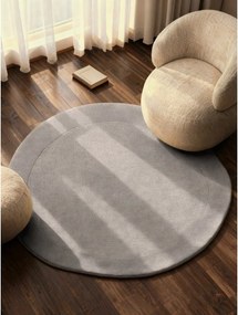 Covor gri țesut manual rotund din amestesc de lână ø 160 cm Kari Organic – Villeroy&amp;Boch