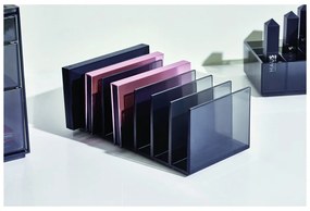 Organizator de baie negru mat pentru cosmetice din plastic reciclat Palette Station – iDesign