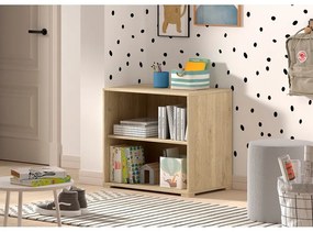Bibliotecă de copii în culoare naturală 68x62x43 cm Sam – Vipack