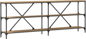 vidaXL Masă de consolă Stejar artizanal 200 x 30 x 75 cm Lemn compozit