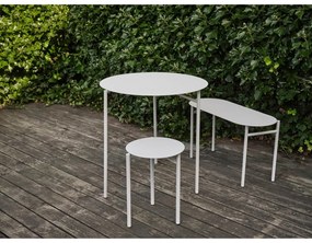 Scaun alb din metal Disc – Zone