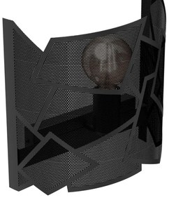 Aplică CAMO 1xE27/15W/230V negru