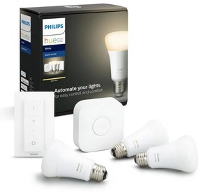 Set de bază Philips Hue STARTER KIT 3xE27/9W + dispozitiv de interconectare 2700K
