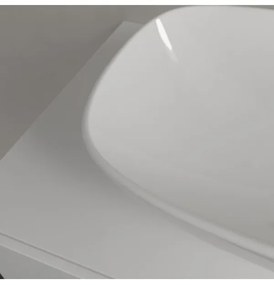 Lavoar pe blat, Villeroy&amp;Boch Loop&amp;Friends, material TitanCeram, 56x38cm, fara preaplin, Alb Alpin, 4A490101