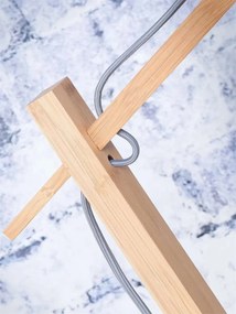 Lampadar eco din bambus cu ratan Tanami L nat./disc nat