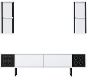 Mobilier living Buon 1 (Alb + Negru). 1072937
