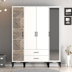 Dulap de haine Kiara PTR (Alb). 1088515
