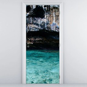 Fototapet pentru ușă - Apa și pietre (95x205cm)
