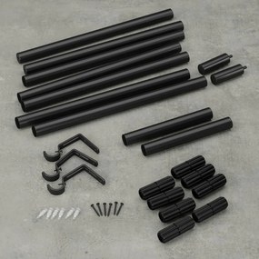 Galerie de perdea 163 - 325 cm extensibilă din oțel Zen – Umbra