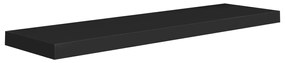 323838 vidaXL Raft de perete suspendat, negru, 90x23,5x3,8 cm, MDF