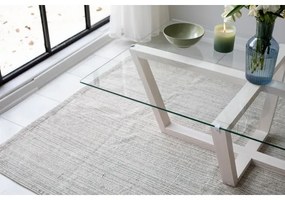 Măsuță de cafea AMALFI 35x105 cm pin/transparent