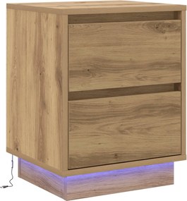 vidaXL Dulap de noapte cu sertar Stejar Artizanal 39 x 34,5 x 50 cm