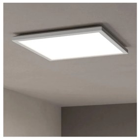 Plafonieră LED dimabilă de exterior Eglo 901461 ROVITO-R 17,6W/230V 39x39 cm IP44 alb + telecomandă