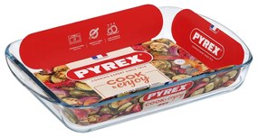 Pyrex Vas de sticlă pentru cuptor 2,7 l, 35 x 23 x6 cm, S
