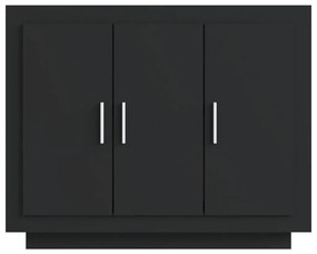 Servantă, negru, 92x35x75 cm, lemn compozit