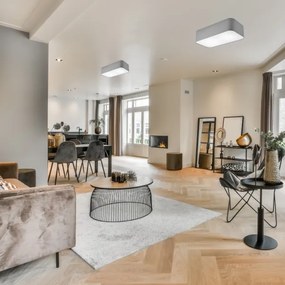 Plafonieră SIRJA SQUARE 2xE27/15W/230V gri