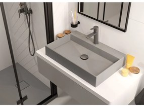 Lavoar pe blat Deante Correo gri-metalic 40x60cm