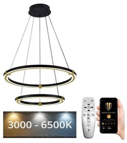 Lustră LED dimabilă pe cablu LED/130W/230V 3000-6500K + telecomandă