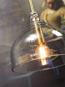 Lustra, Pendul elegant din sticla Brussels transparent/gold, round