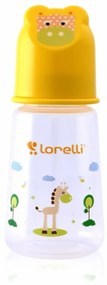 Baby sticlă Lorelli 125 ml cu un capac în formă de animal GALBEN