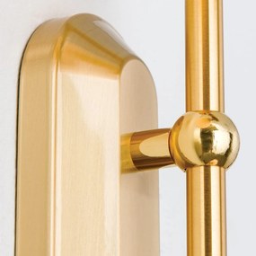 Aplica de perete sau tavan design modern OPALDESIGN 2L, auriu mat