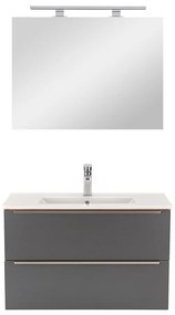 Mobilier complet de baie Vario Trim 80 stejar-antracit