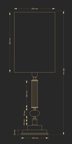 Veioza eleganta design clasic Ruta H-68cm