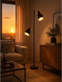 Lampadar LED 1xE27/7W/230V 2700K negru