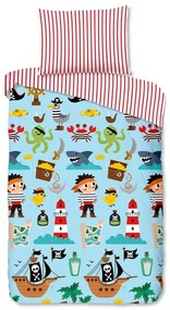 Lenjerie de pat pentru copii din bumbac pentru pat de o persoană 140x200 cm Caribbean – Good Morning