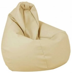 Fotoliu Nirvana Hobbit Pufrelax, Material Piele ecologica - Nude