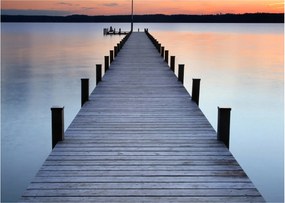 Tablou - Ponton de la Lacul Starnberger, Bavaria, Germania (70x50 cm)