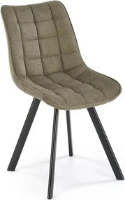 Scaun K549, verde/negru, stofa clasica/metal, 46x61x84 cm