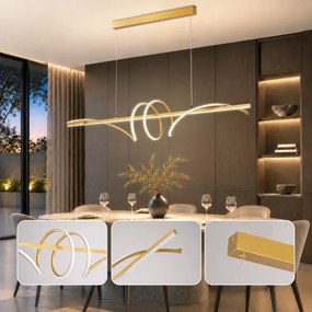 BRILAGI - Lustru LED dimabil pe cablu SIGNATURE LED/50W/230V 120 cm auriu + telecomandă