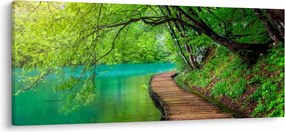 Tablou - Lacurile Plitvice (120x50 cm)