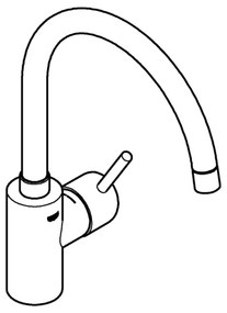 GROHE 32661003 - Baterie pentru chiuvetă CONCETTO, crom lucios