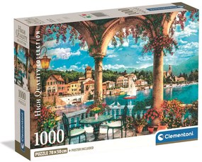 Orașe View of Lake Como Italia 1000 de piese Puzzle Compact Clementoni