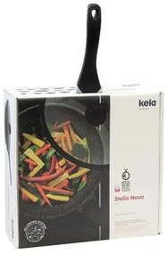 Kela Wok cu capac STELLA NOVA, aluminiu turnat,negru, 30 cm, 5 l