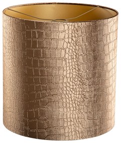 Abajur din catifea cu design de crocodil și interior auriu 40/40/40