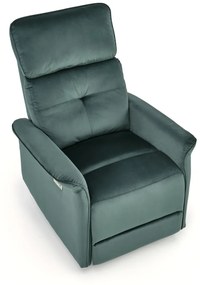 Fotoliu recliner Semir velvet verde H108 cm