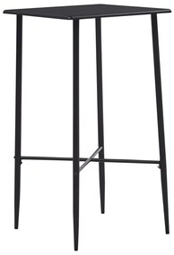 281549 vidaXL Masă de bar, negru, 60 x 60 x 111 cm, MDF