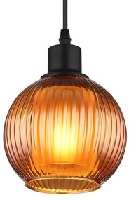 Pendul design modern ZUMBA negru/bronz