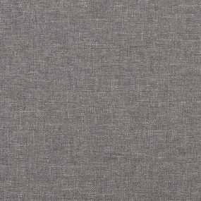 Canapea cu 2 locuri, gri deschis, 120 cm, material textil