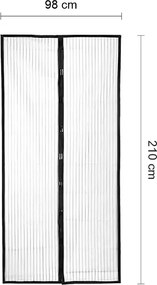 Zaparkorun Plasă cu închidere automată pentru uși - 210 x 98 cm